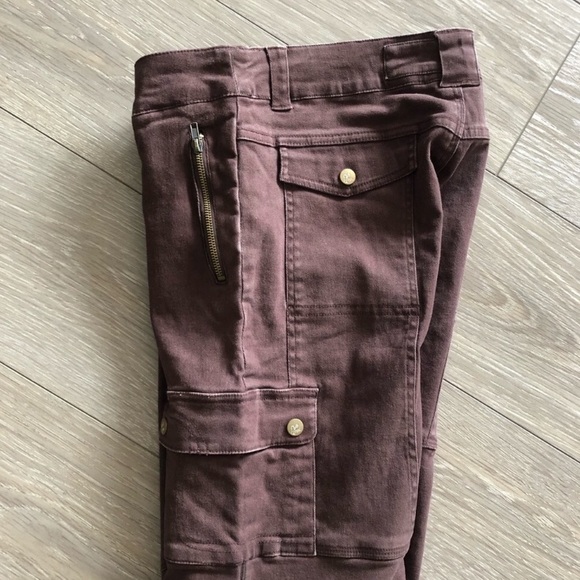 Y2K Trendy Chocolate Brown Military Cargo Pants - Picture 5 of 7